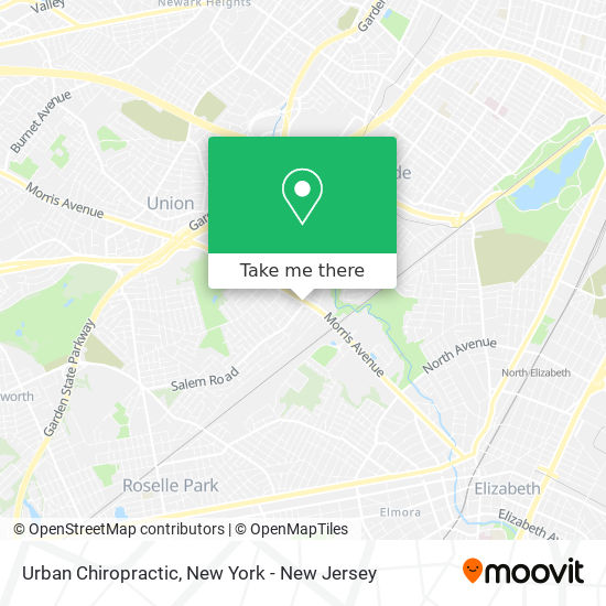 Urban Chiropractic map