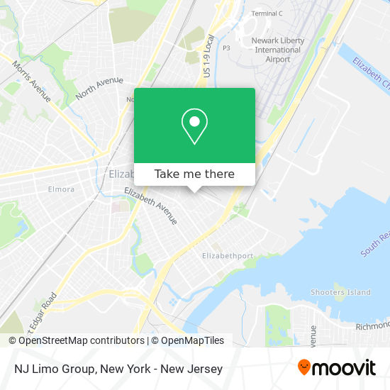 Mapa de NJ Limo Group