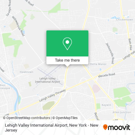 Mapa de Lehigh Valley International Airport