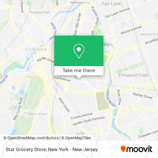 Mapa de Star Grocery Store