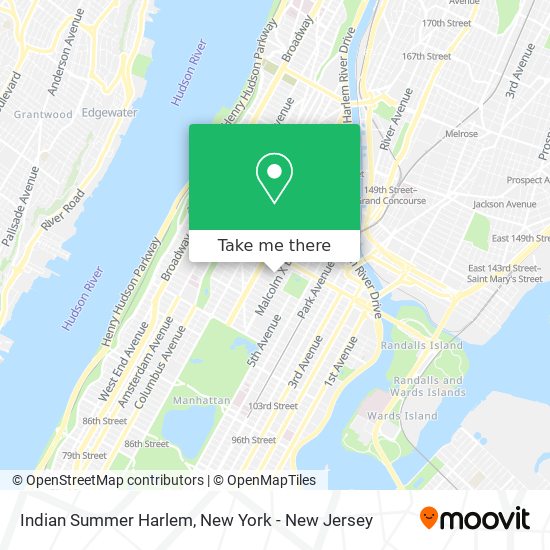 Mapa de Indian Summer Harlem