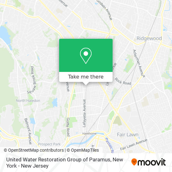 Mapa de United Water Restoration Group of Paramus