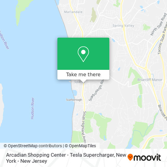 Arcadian Shopping Center - Tesla Supercharger map