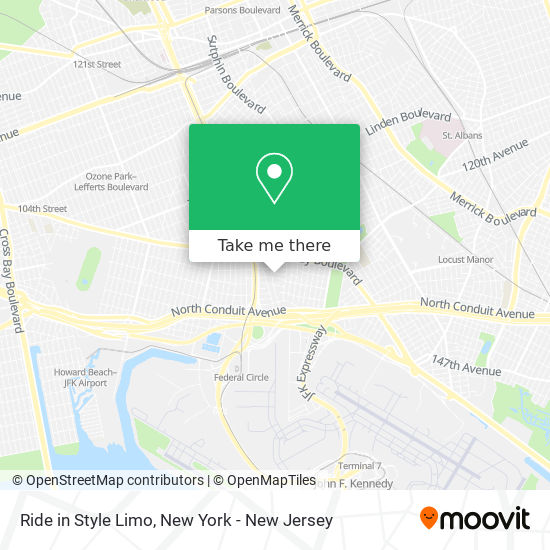 Ride in Style Limo map