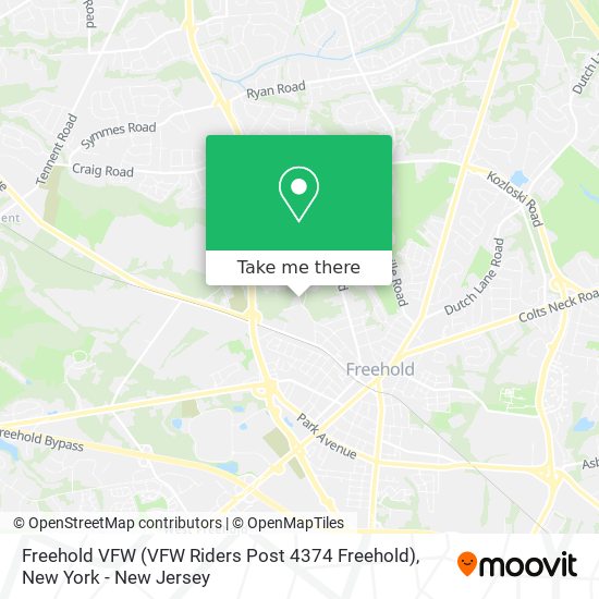 Freehold VFW (VFW Riders Post 4374 Freehold) map