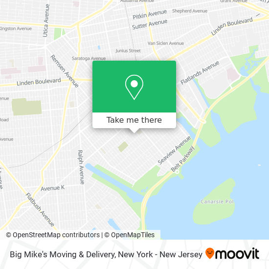 Big Mike's Moving & Delivery map