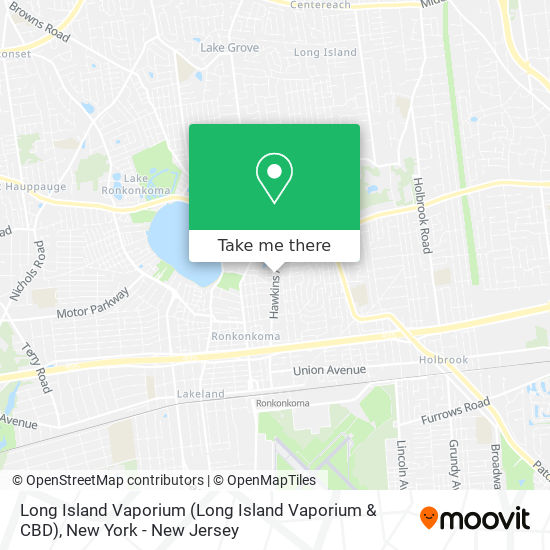 Mapa de Long Island Vaporium