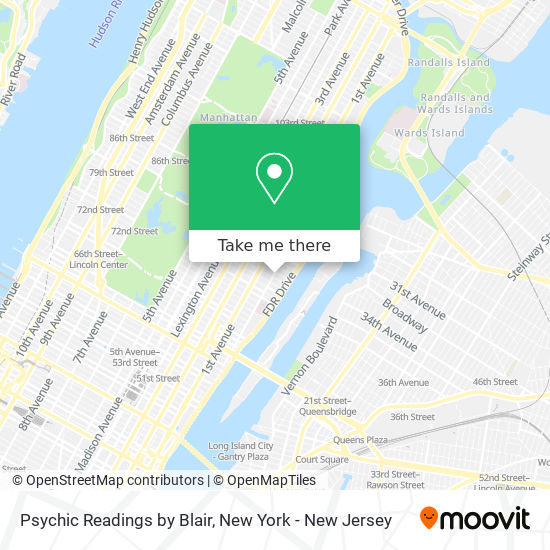 Psychic Readings by Blair map