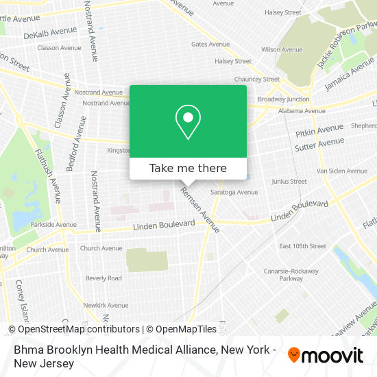 Bhma Brooklyn Health Medical Alliance map