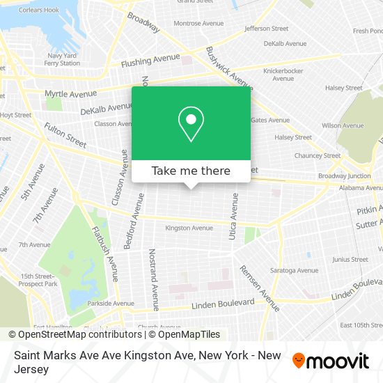 Mapa de Saint Marks Ave Ave Kingston Ave