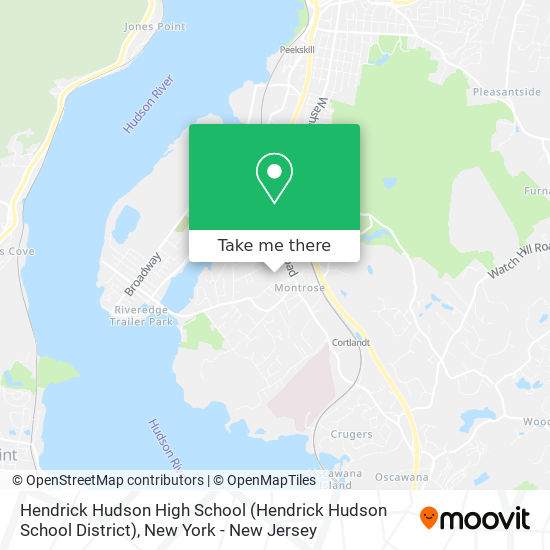 Hendrick Hudson High School map