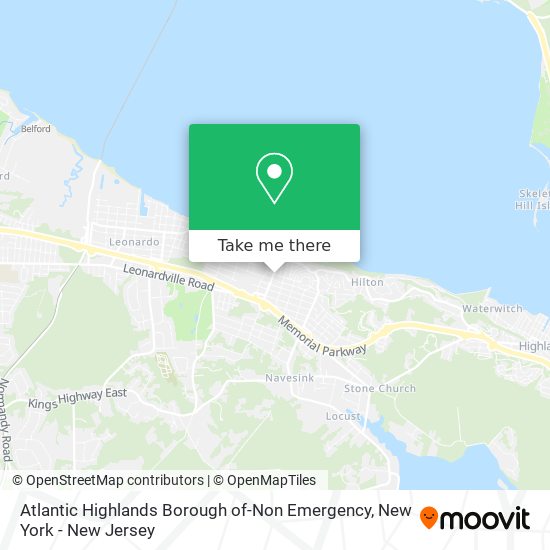 Atlantic Highlands Borough of-Non Emergency map