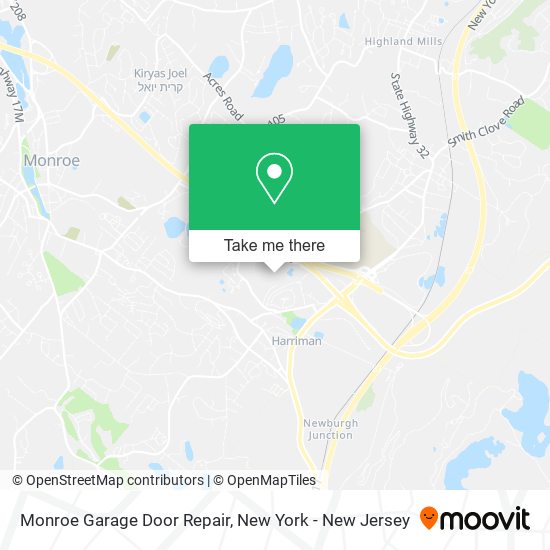 Mapa de Monroe Garage Door Repair