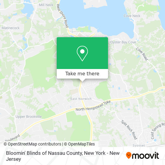 Bloomin' Blinds of Nassau County map