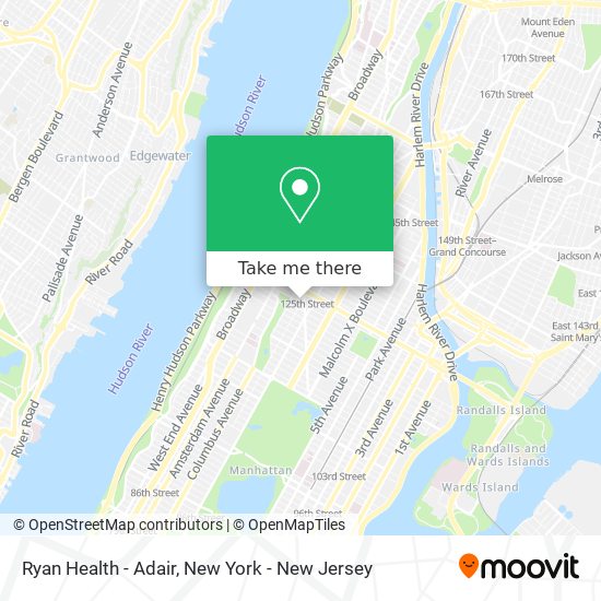 Mapa de Ryan Health - Adair