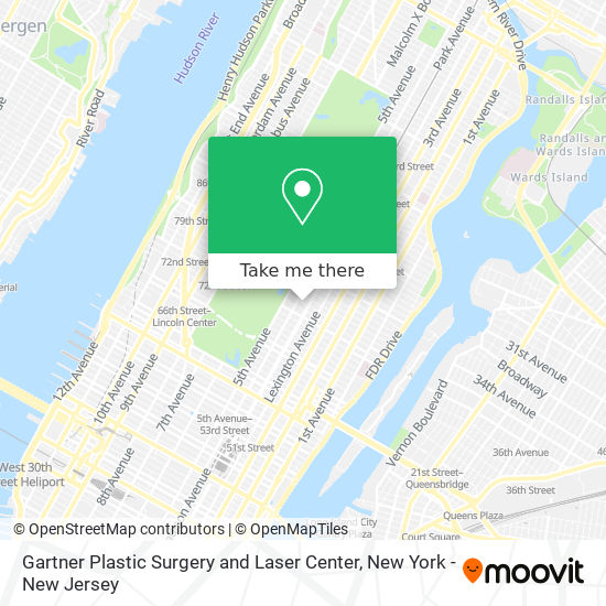 Gartner Plastic Surgery and Laser Center map