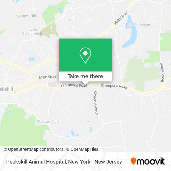 Mapa de Peekskill Animal Hospital