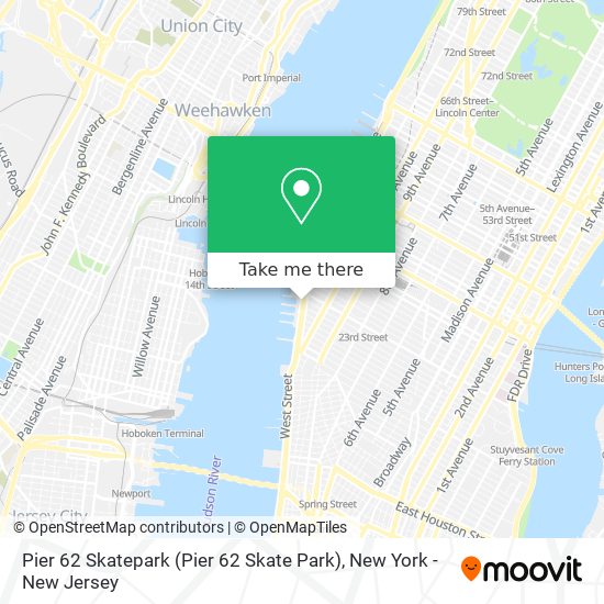 Pier 62 Skatepark (Pier 62 Skate Park) map