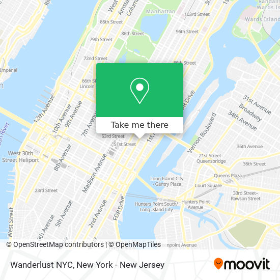Wanderlust NYC map