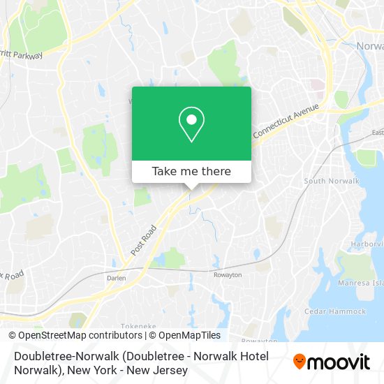 Doubletree-Norwalk (Doubletree - Norwalk Hotel Norwalk) map