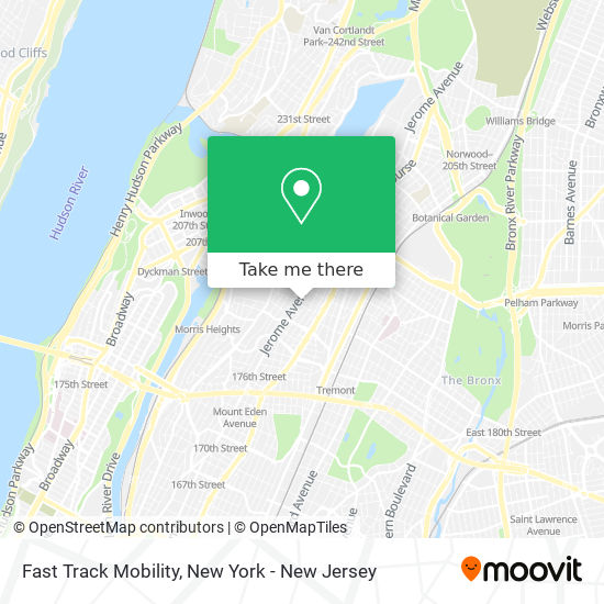 Fast Track Mobility map