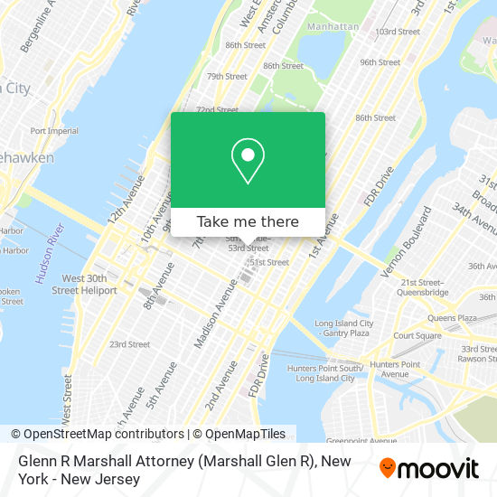 Glenn R Marshall Attorney (Marshall Glen R) map