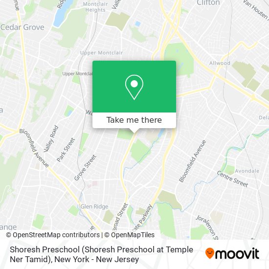 Shoresh Preschool (Shoresh Preschool at Temple Ner Tamid) map