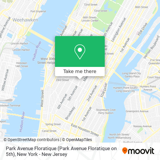 Mapa de Park Avenue Floratique (Park Avenue Floratique on 5th)