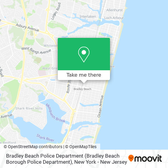 Mapa de Bradley Beach Police Department