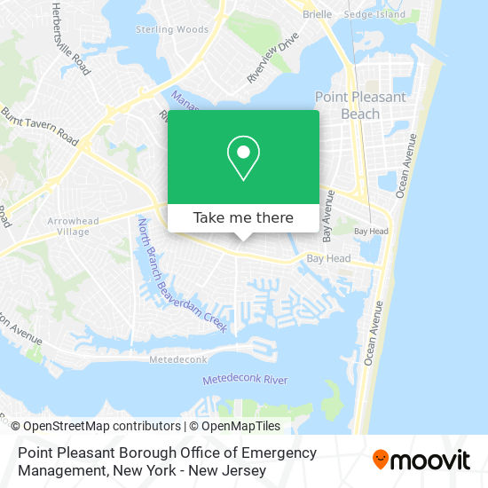 Mapa de Point Pleasant Borough Office of Emergency Management