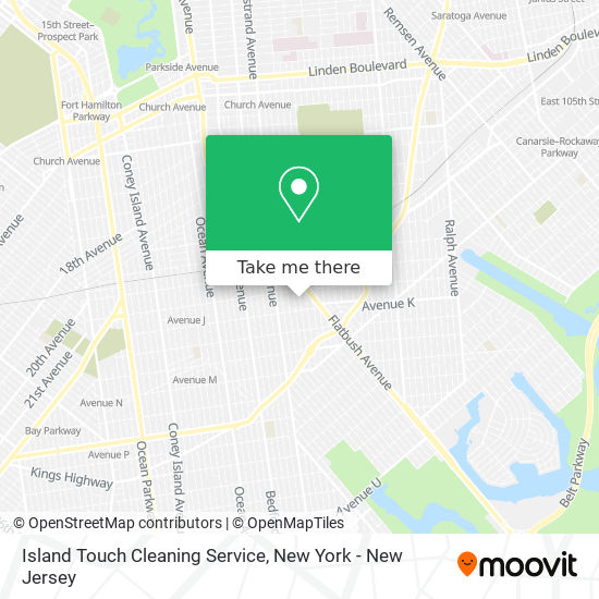 Island Touch Cleaning Service map