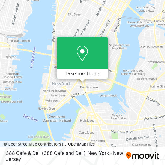 388 Cafe & Deli map