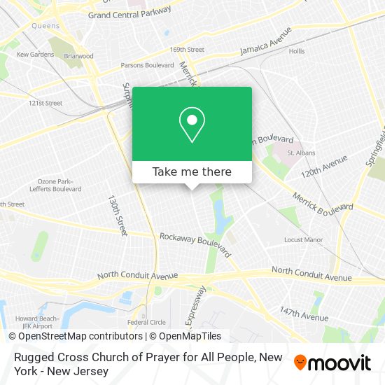 Rugged Cross Church of Prayer for All People map