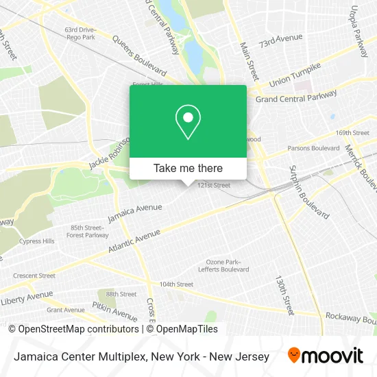 Jamaica Center Multiplex map