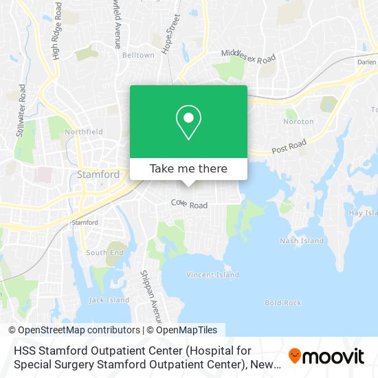 Mapa de HSS Stamford Outpatient Center (Hospital for Special Surgery Stamford Outpatient Center)