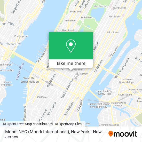 Mapa de Mondi NYC (Mondi International)