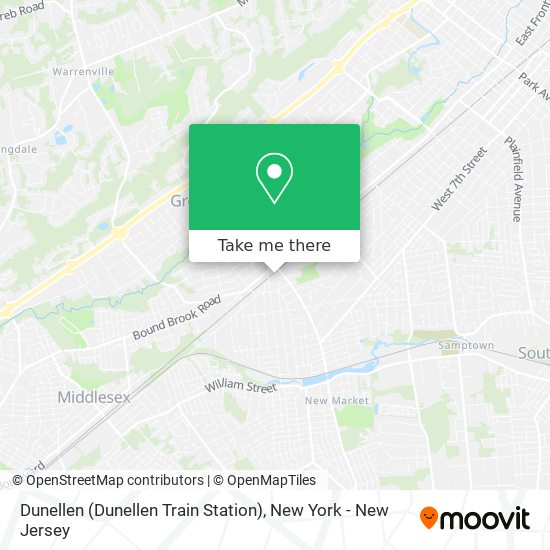 Mapa de Dunellen (Dunellen Train Station)