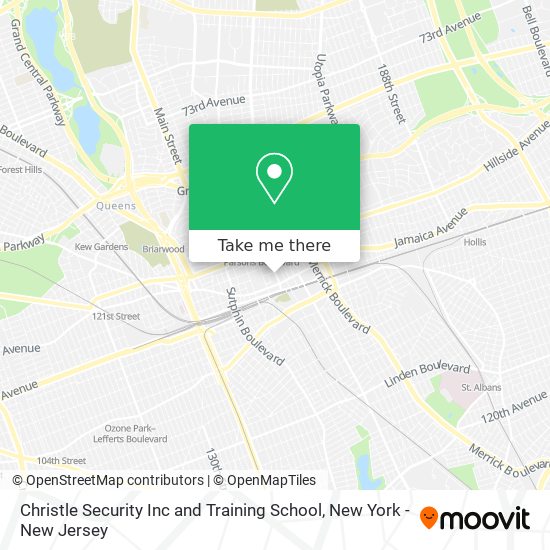 Christle Security Inc and Training School map