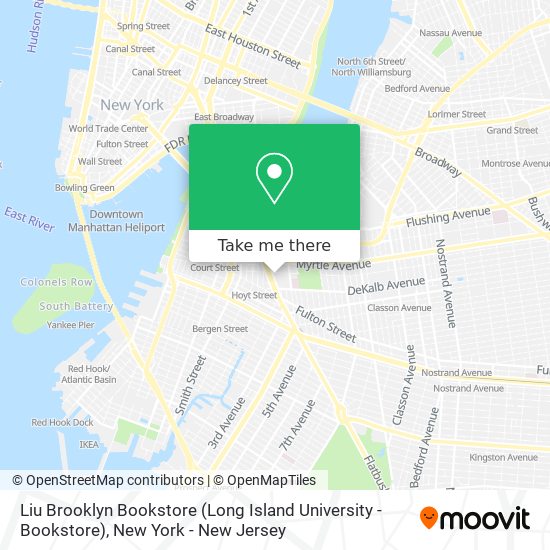 Mapa de Liu Brooklyn Bookstore (Long Island University - Bookstore)