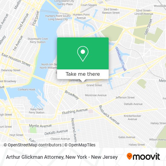 Arthur Glickman Attorney map