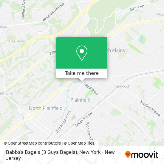 Mapa de Babba's Bagels (3 Guys Bagels)