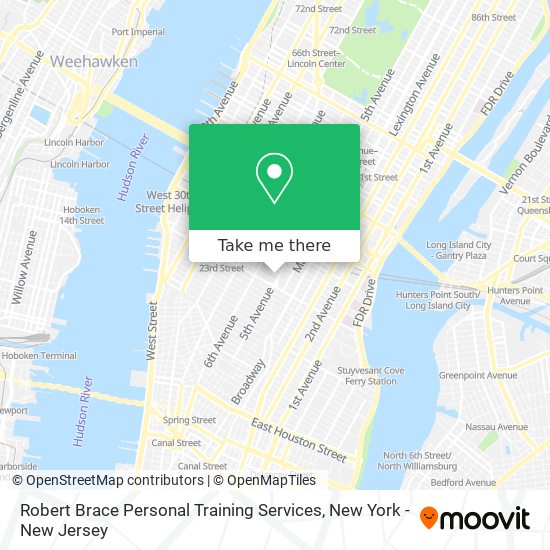 Robert Brace Personal Training Services map