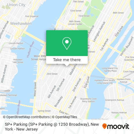 SP+ Parking (SP+ Parking @ 1250 Broadway) map