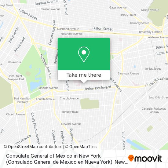Consulate General of Mexico in New York (Consulado General de Mexico en Nueva York) map