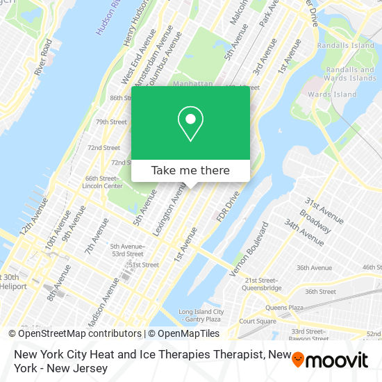 Mapa de New York City Heat and Ice Therapies Therapist