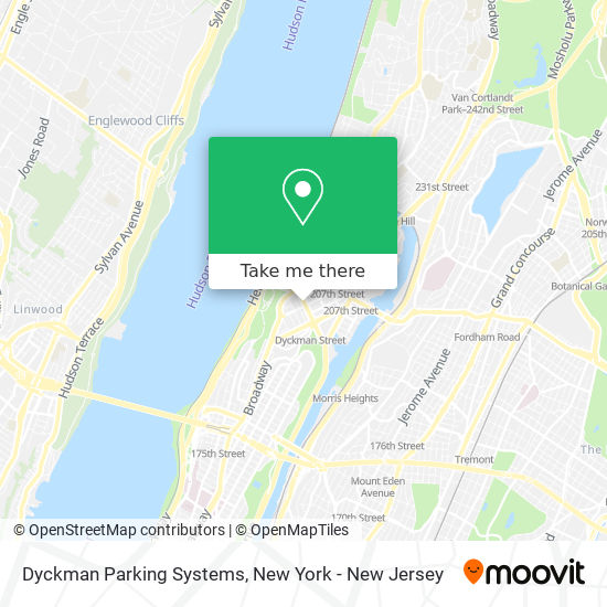 Dyckman Parking Systems map