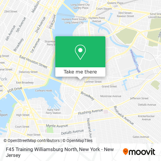 Mapa de F45 Training Williamsburg North