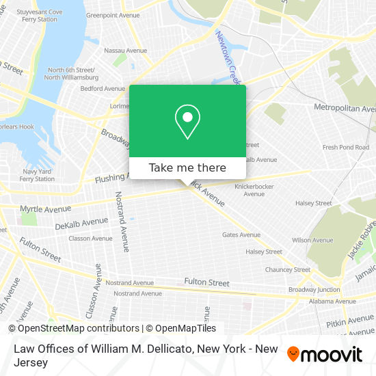 Mapa de Law Offices of William M. Dellicato