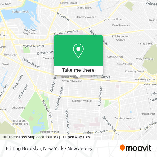 Mapa de Editing Brooklyn