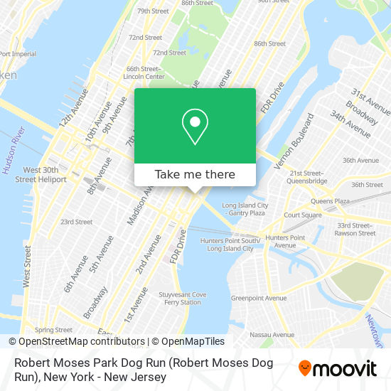 Robert Moses Park Dog Run map